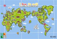 Tranh dán tường 3D Art pix map